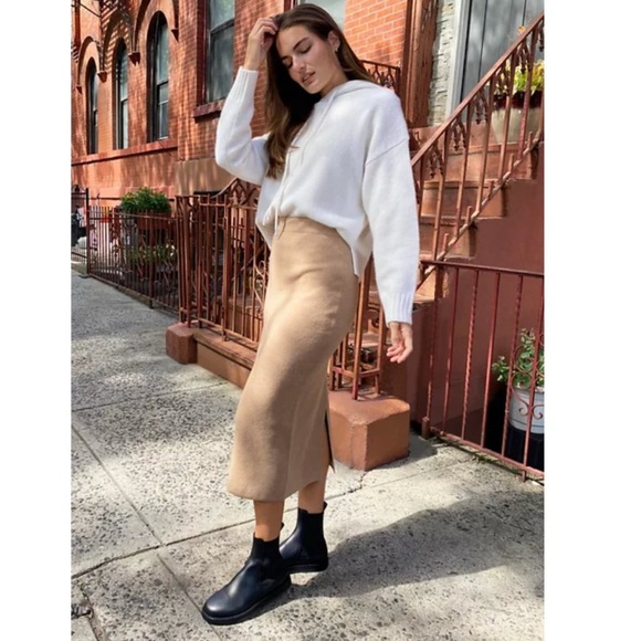 Aritzia The Group Babaton Tan Midi Skirt - Picture 4 of 14